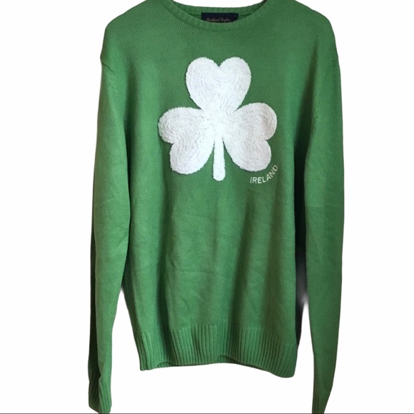 Traditional Crafts Sweaters - Traditional Craft Heritage Shamrock Irish Sweater